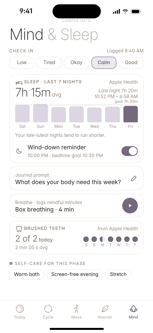 Health by Ayemel: Mind & Sleep screen